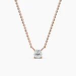 Diamond Solitaire Necklace | Single Diamond Necklace | Solitaire Necklace - Image 9