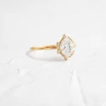 14k Solid Gold Oval Cut Lab-Grown Diamond Ring - Image 6