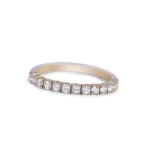 14K Solid Gold Flexible Natural Diamond Ring - Image 8