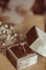 14k Solid Gold Round 6-Prong Solitaire Moissanite Engagement Ring - Image 6