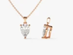 14K Solid Gold Lab Grown Pear Diamond Pendant 0.5CT Diamond Pear Cut Solitaire Necklace - Image 3