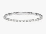 14k Solid Gold Moissanite Tennis Diamond Bracelet for Women - Image 4