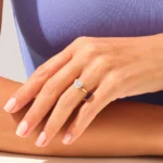 14K Solid Gold Bezel Set Heart Solitaire Natural Diamond Engagement Ring - Image 3