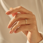 Tiny Marquise Diamond Solitaire Ring | 18K Solid Gold Solo Promise Ring - Image 3