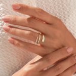 Pave Natural Diamond Bold Spiral Ring: Unique Wrap Around Statement Ring for Women