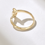 Tension Set Solitaire Natural Diamond Ring | 18K Solid Gold Marquise Engagement Ring - Image 7