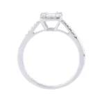 18k White Gold Natural Diamond Solitaire Ring | Anniversary Ring - Image 3