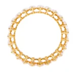 14K Yellow Gold 4.43 Carat Solitaire Marquise-Shape Moissanite Diamond Eternity Band Ring - Image 3