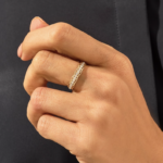 Celtic Knot Wedding Ring: Unique Trinity Knot Eternity Band, Vintage Bridal Ring - Image 2