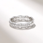 Celtic Knot Wedding Ring: Unique Trinity Knot Eternity Band, Vintage Bridal Ring - Image 6