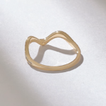 14k Natural Diamond Alternating Pave Stacking Ring: Tiny Zigzag Band for Daily Wear - Image 7