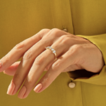 0.7ctw Mixed Cut Natural Diamond Wedding Ring: Unique 18K Solid Gold