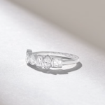 0.7ctw Mixed Cut Natural Diamond Wedding Ring: Unique 18K Solid Gold - Image 6