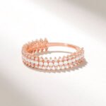 Moissanite Diamond Half Eternity Wedding Ring | 18K Solid Gold Sparkling Band for Women - Image 6