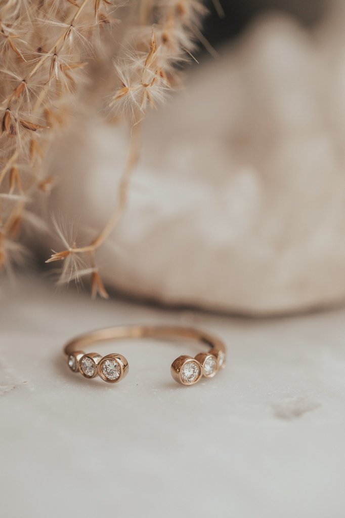 400548_730a6fb84e344665a35de267e71ea783mv2.jpg Natural Diamond Ring, 14 Karat Gold Natural Diamond Ring, Gift for her, Christmas Gift - Image 1